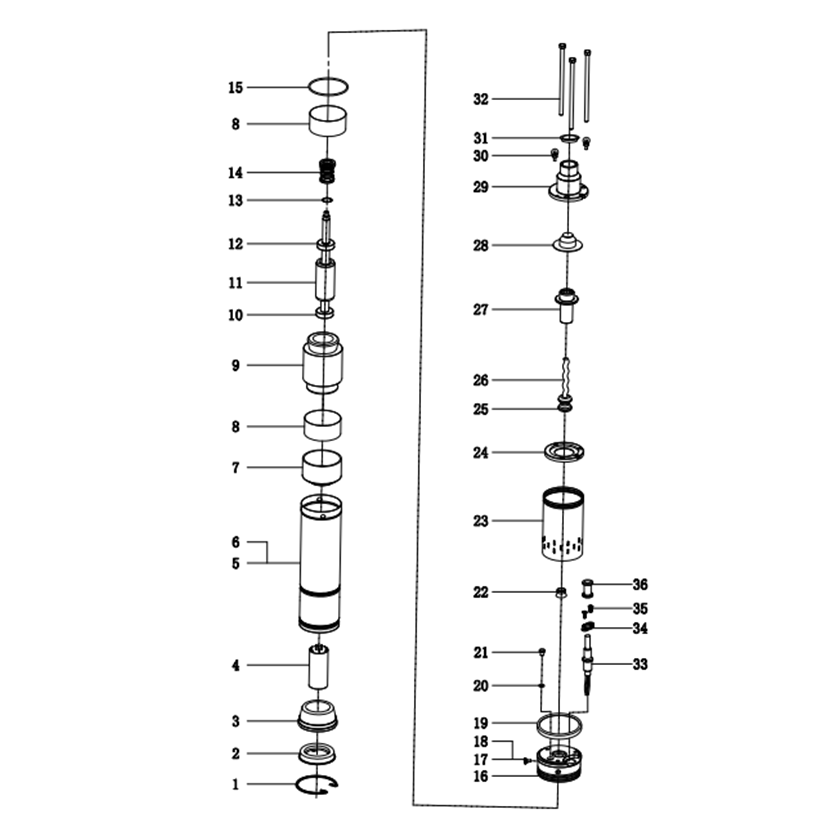 Насос скважинный, винтовой НСВ-75-70