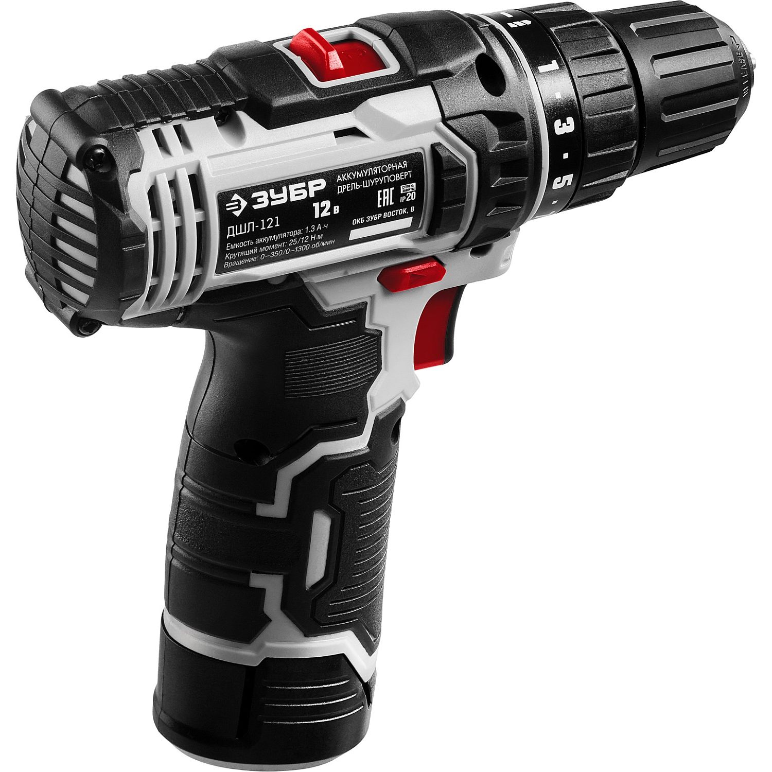 Дрель-шуруповерт, 1 АКБ (1.3 Ач), в коробке ДШЛ-121